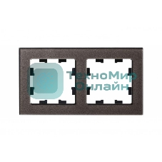 Рамка 2-м AtlasDesign Nature стекло, мокко SchE ATN320602