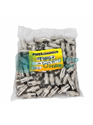 Переходник PROconnect гн F - гн TV с кольцом (03-084-A1)