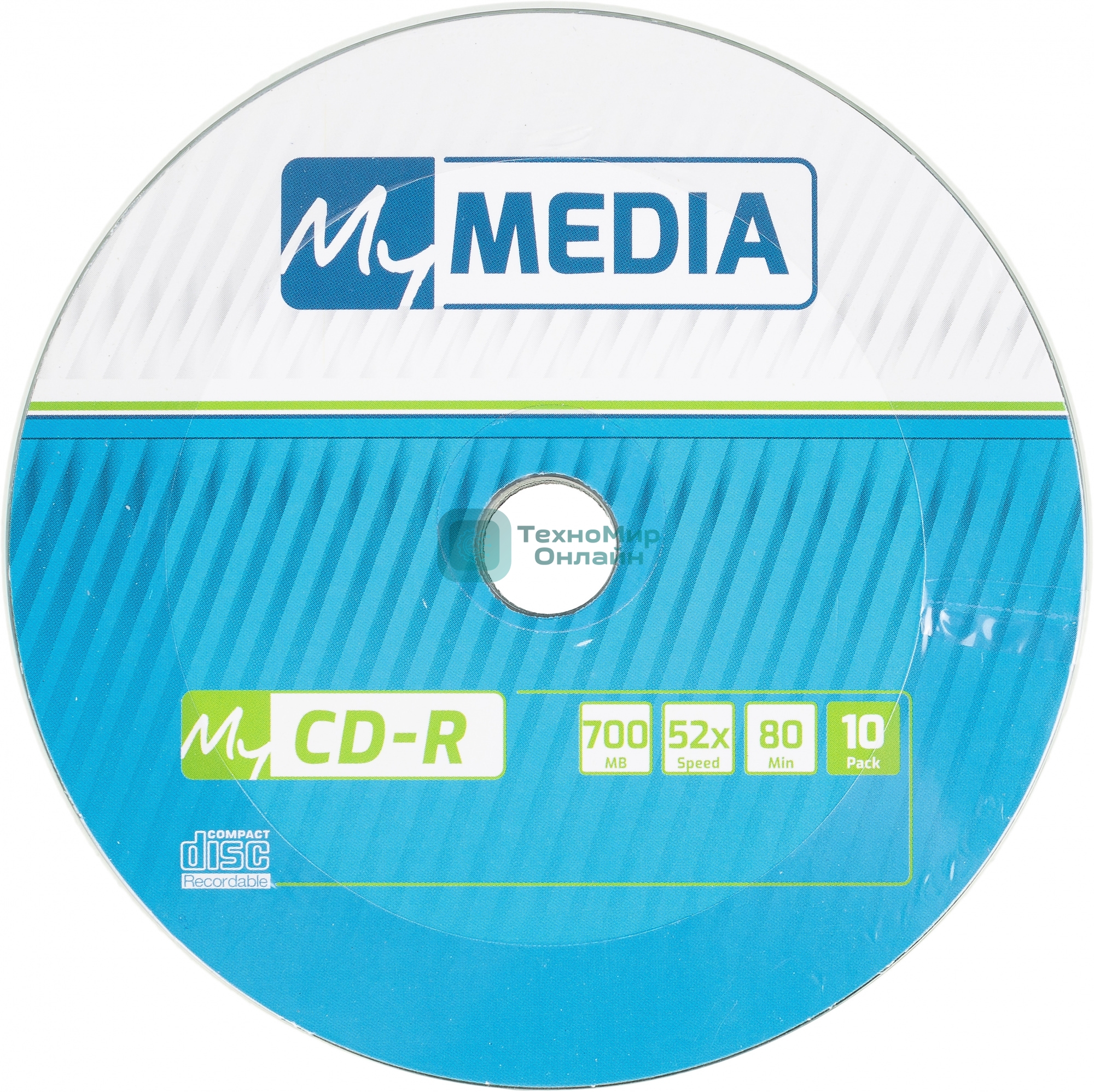 Диск CD-R MyMedia 700Mb 52x pack wrap (10шт) (69204)