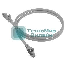 Патч-корд Lanmaster LSZH FTP кат.6, 3.0 м, серый