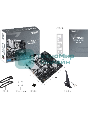 Материнская плата ASUS PRIME B760M-A WIFI, LGA 1700, Intel B760, 4xDDR5, 4xSATA, 2xM.2, 1xPCIe 4.0 x16, 1xPCIe 4.0 x4, 1xPCIe 4.0 x1, 2xHDMI, 1xDP, 1x 2.5Gb LAN, 2xUSB-A 3.2 Gen 2, 4xUSB-A 2.0, 3x3.5 мм, 7.1, mATX