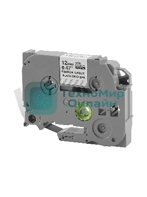 Кассета с лентой S'OK by Sakura Printing TZEFX131 для Brother, черный на прозрачном, 12мм/8м, наклейка