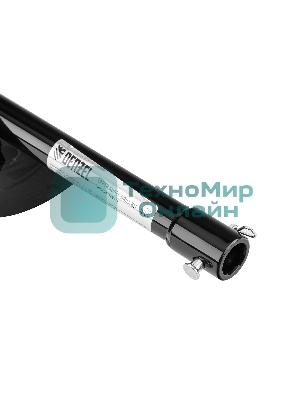 Шнек для грунта Denzel ER-150, диаметр 150 мм, длина 800 мм, соединение 20 мм, съемный нож