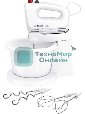 Миксер ручной Bosch MFQ2600W 375Вт, белый