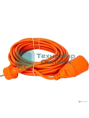 Удлинитель-шнур 1х10м вилка+розетка 2Р+РЕ IP44 УШ-01РВ 3х1 оранж. IEK WUP10-10-K09-44
