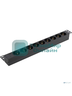 Блок розеток горизонтальный ExeGate ServerPro PDU-19H901 Al-9S-C14, 19