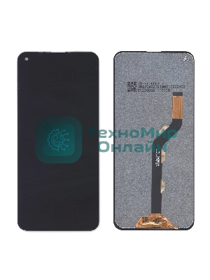 Дисплей для Tecno Spark 5 черный