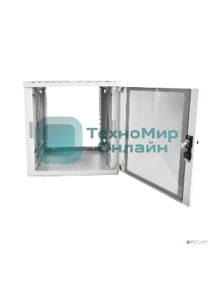 Шкаф телекоммуникационный настенный разборный 12U (600х650), съемные стенки, дверь стекло