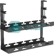 Кабель-канал Cactus CS-CM-400-2BK для столов 40x13.4x34.2 см черный