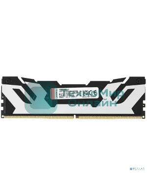 Оперативная память Kingston Fury Renegade, DDR5, 16Gb (1x16Gb), 8000MHz, CL38, DIMM, с радиаторами, серебристый/черный