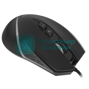 Мышь проводная AULA F805 черный, 6400 dpi, USB, кнопки - 7