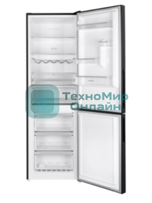 Холодильник Maunfeld MFF185NFB Inverter черный двухкамерный инвертор 240/100л морозилка снизу, No Frost