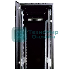 Шкаф телекоммуникационный напольный ЦМО ШТК-М, IP20, 42U, 2030х800х1000 мм (ВхШхГ), дверь: тонированное стекло, черный