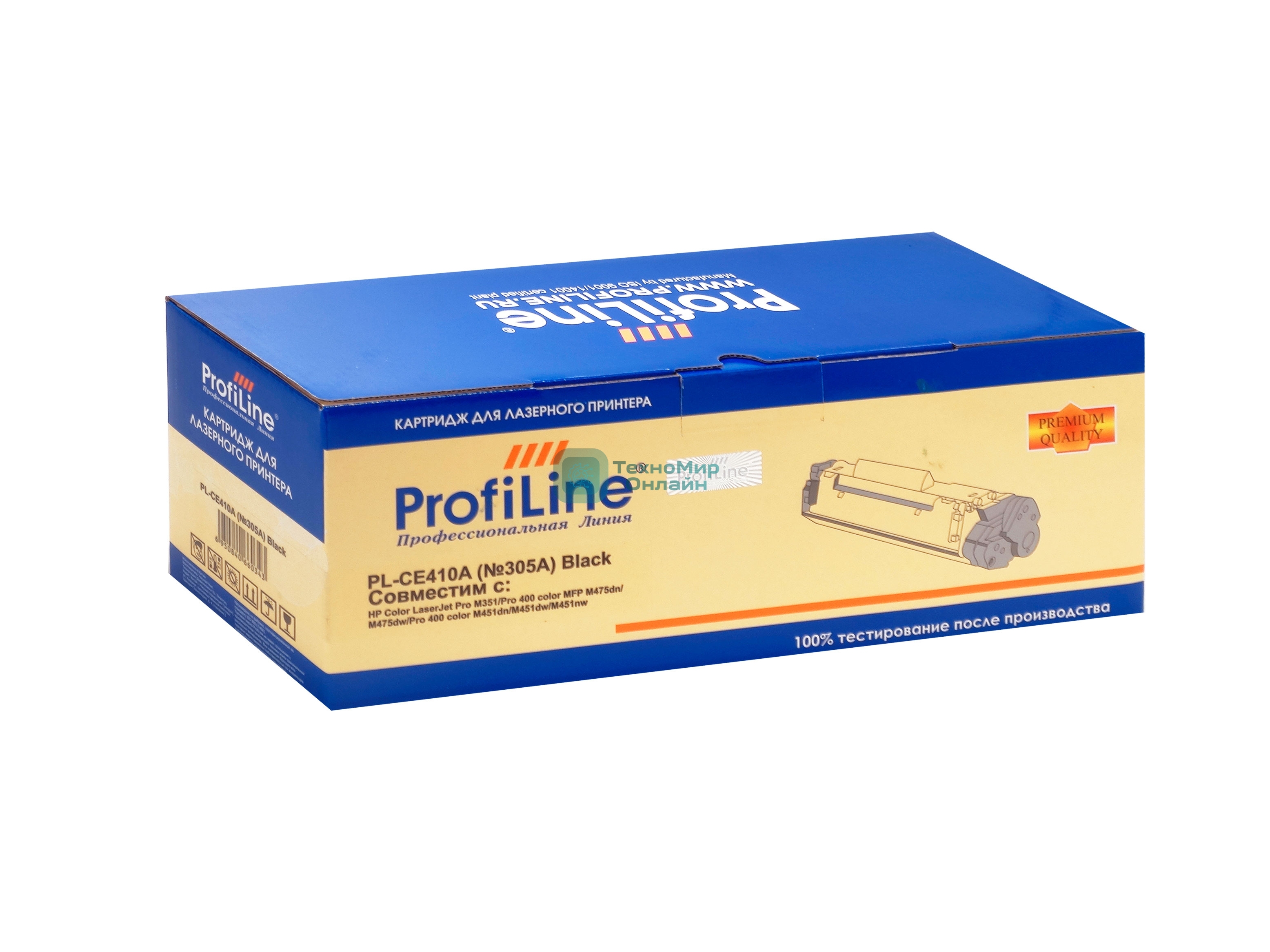 Картридж лазерный ProfiLine PL-CE410A (№305A) для принтеров HP Color LaserJet Pro M351/Pro 400 color MFP M475dn/M475dw/Pro 400 color M451dn/M451dw/M451nw Black 2200 копий