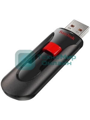 Флешка USB Sandisk 64Gb Cruzer Glide SDCZ60-064G-B35 USB 2.0 черный/красный