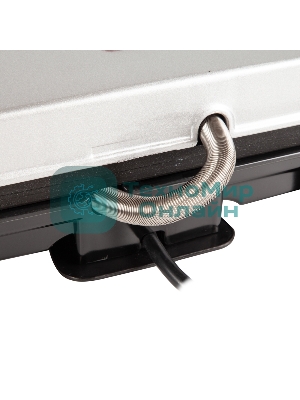 Гриль электрический Endever Grillmaster 115, 1500 Вт, авто терморегулятор, антипригарное покрытие, индикатор нагрева, серебристый/черный