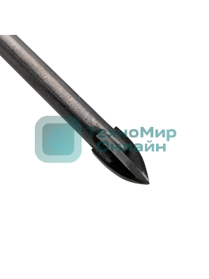 Сверло по стеклу и керамике Kranz 3 мм 4 грани шестигранный хвостовик