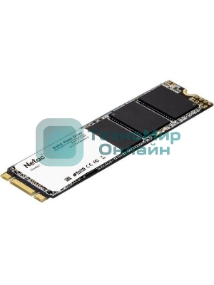 Накопитель SSD Netac N535N, 256Gb, M.2 2280, SATA-III, R/W 540/490