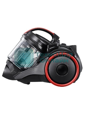 Пылесос Samsung VC15K4116VR/EV красный/черный, 390/1500 Вт, уборка сухая, пылесборник контейнер 1.3 л