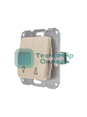 Выключатель для жалюзи Kranz DEA 2кл с/у 10А мех. бежевый