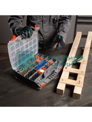 Органайзер Stels двухсторонний 325x280x85мм, пластик 90709