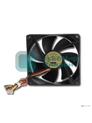 Вентилятор для корпуса Gembird черный, 90 мм, 2500 об/мин, 26 дБ, 3 pin