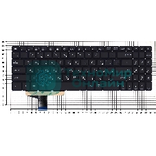 Клавиатура для ноутбука Asus Vivobook Pro M580 черная с подсветкой
