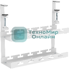 Кабель-канал Cactus CS-CM-400-2WT для столов 40x13.4x34.2 см белый