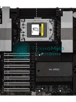 Материнская плата ASUS Pro WS WRX90E-SAGE SE, sTR5, AMD WRX90, 8xDDR5, 4xSATA, 4xM.2, 6xPCI-E 5.0 x16, 1xPCI-E 5.0 x8, 1xVGA, 2xMiniDP, 3x 10Gb LAN, 6xUSB-A 3.2 Gen 2, 1xUSB-A 2.0, 2xUSB-C USB4, 2x3.5 мм, 5.1, SSI EEB