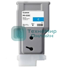 Картридж струйный Canon PFI-320 C 2891C001 голубой (300мл) для Canon Canon imagePROGRAF TM-200/205