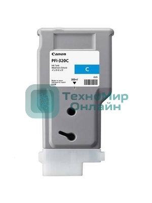 Картридж струйный Canon PFI-320 C 2891C001 голубой (300мл) для Canon Canon imagePROGRAF TM-200/205