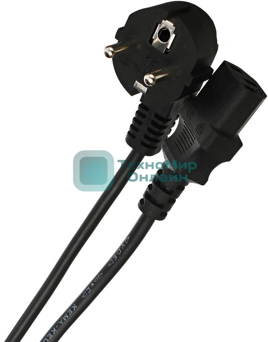 Кабель компьютер-розетка 220V (EURO) VDE 3G0,75мм2 VCOM CE021-CU 1,8 м