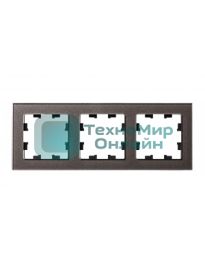 Рамка 3-м AtlasDesign Nature стекло мокко SchE ATN320603