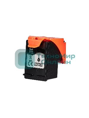 Картридж струйный Sakura F6V17AE (№123 Black) для HP, черный, 18 мл., 600 к.