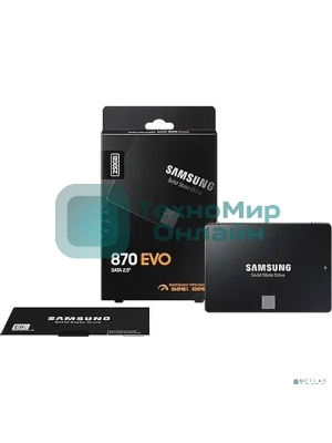 Накопитель SSD Samsung 870 EVO, 250Gb, SATA III, 2.5
