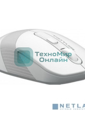 Мышь беспроводная A4Tech Fstyler FG10 белый/серый, 2000 dpi, радиоканал, USB, кнопки - 4