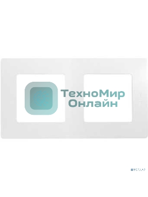 Рамка 2-м Etika Legrand 672502 белый