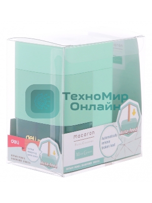 Точилка для карандашей механическая Deli ER10604 Macaron, 1 отверстие, пластик, ассорти