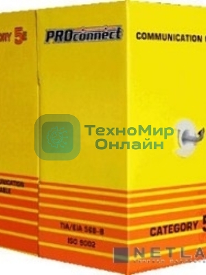 Кабель PROconnect Кабель FTP cat.5e 4 пары (305м) 0.4 мм