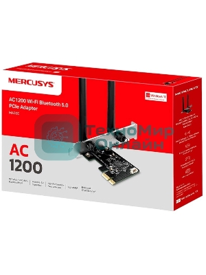 Wi-Fi Bluetooth PCI Адаптер Mercusys AC1200 Dual-Band Wi-Fi Bluetooth PCI Express Adapter