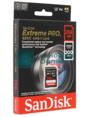 Флеш карта Sandisk Extreme Pro microSDXC 256Gb + SD Adapter + Rescue Pro Deluxe 200Mb/s