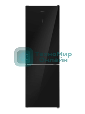 Холодильник Maunfeld MFF185NFB Inverter черный двухкамерный инвертор 240/100л морозилка снизу, No Frost