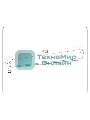Управляемый светодиодный светильник для шинопровода Magnetic Ambrella light GL1281 WH белый IP20 18W 3000K-6400K 220V 120° 452*25*42 (Без ПДУ)