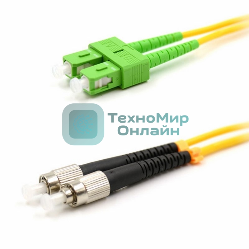 Патч-корд оптический переходной Rexant (SM), 9/125 (OS2), SC/APC-FC/UPC, (Duplex), PVC, 5м