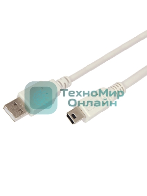 Кабель USB Rexant (шт. mini USB - шт. USB A) 1.8 м, серый