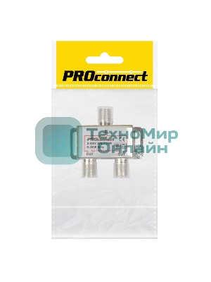 Делитель PROconnect (FD-2515) ТВ х 2 под F разъем 2500 СПУТНИК
