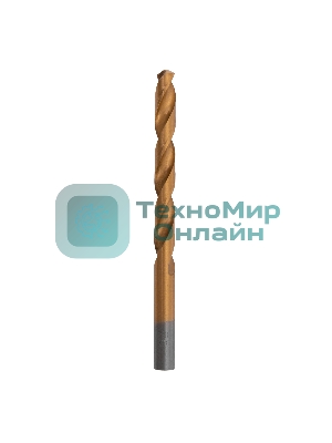 Сверло по металлу Matrix, 9 мм, HSS, нитридтитановое покрытие, цилиндрический хвостовик