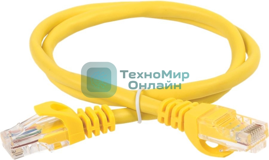 Патч-корд ITK Generica PC05-C5EU-3M-G U/UTP не экранированный RJ-45 вил.-вилка RJ-45 cat.5e 3м желтый ПВХ (уп.:1шт)