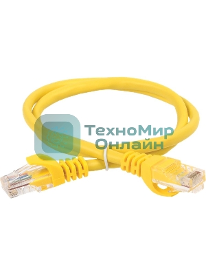 Патч-корд ITK Generica PC05-C5EU-3M-G U/UTP не экранированный RJ-45 вил.-вилка RJ-45 cat.5e 3м желтый ПВХ (уп.:1шт)