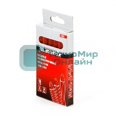 Мелки Matrix разметочные восковые красные, 120 мм, коробка 6 шт